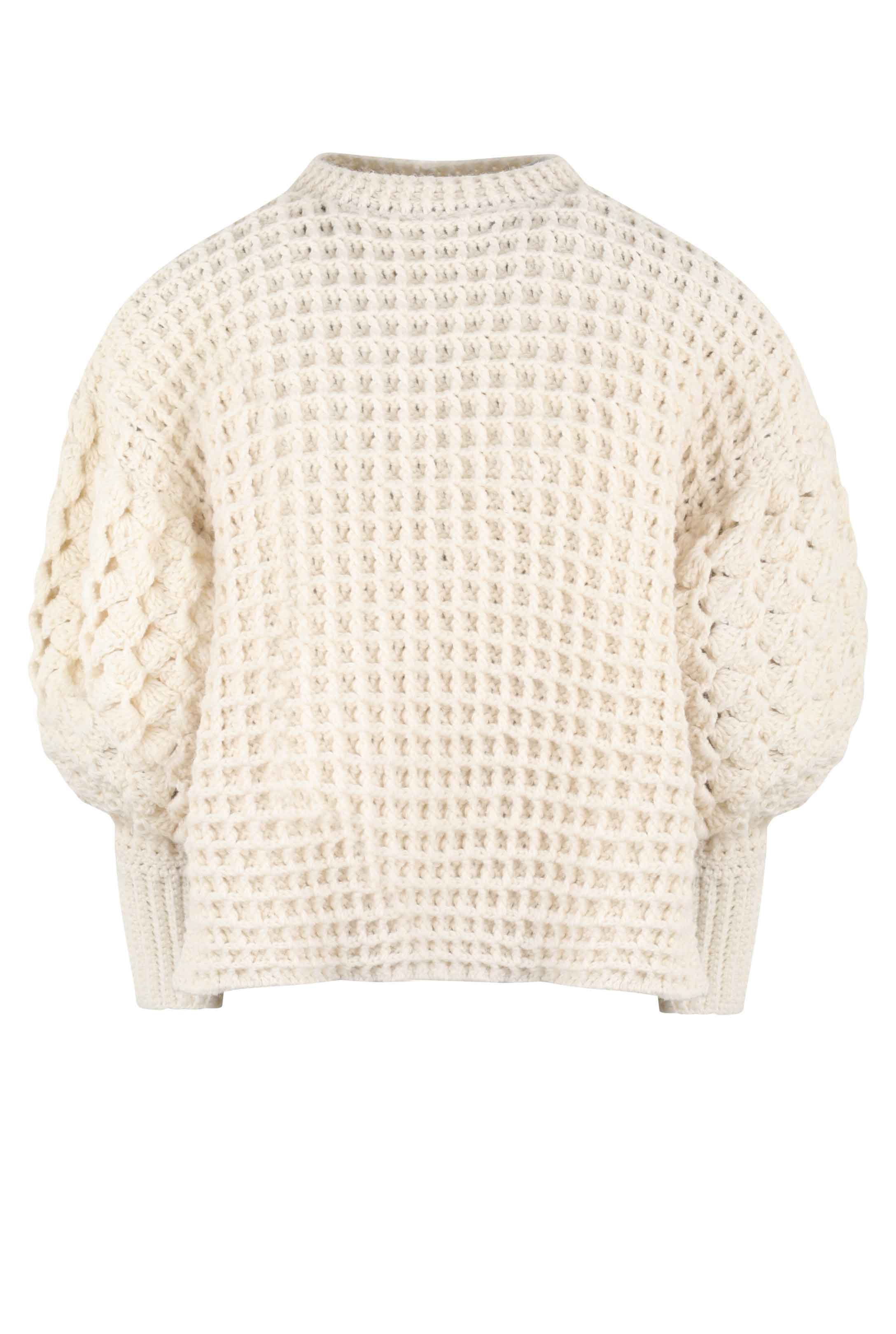 Cream handknit sweater